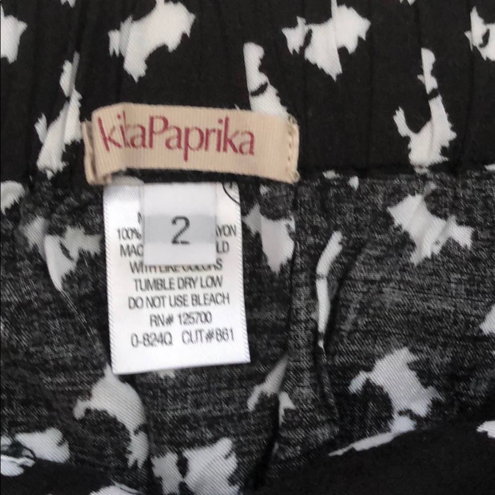 Kika Paprika Flowy Dog print skirt with pockets - Picture 3 of 5